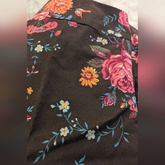 Pendleton Skirt Silk Wool  Floral midi skirt brown lined Size 14 - Picture 13 of 14